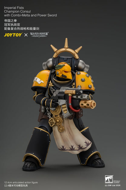 Imperial Fists Champion Consul with Combi-Melta and Power Sword - Warhammer "The Horus Heresy" 1/18 Action Figure By JOYTOY