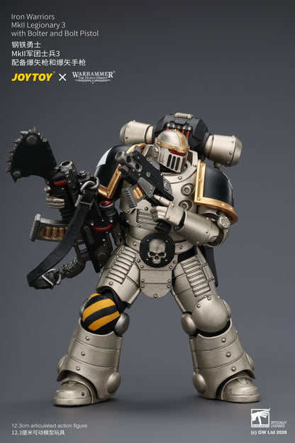 Iron Warriors Mkll Tactical Sergeant & Legionary - Primarch-Warhammer 40k 1/18 Action Figure By JOYTOY