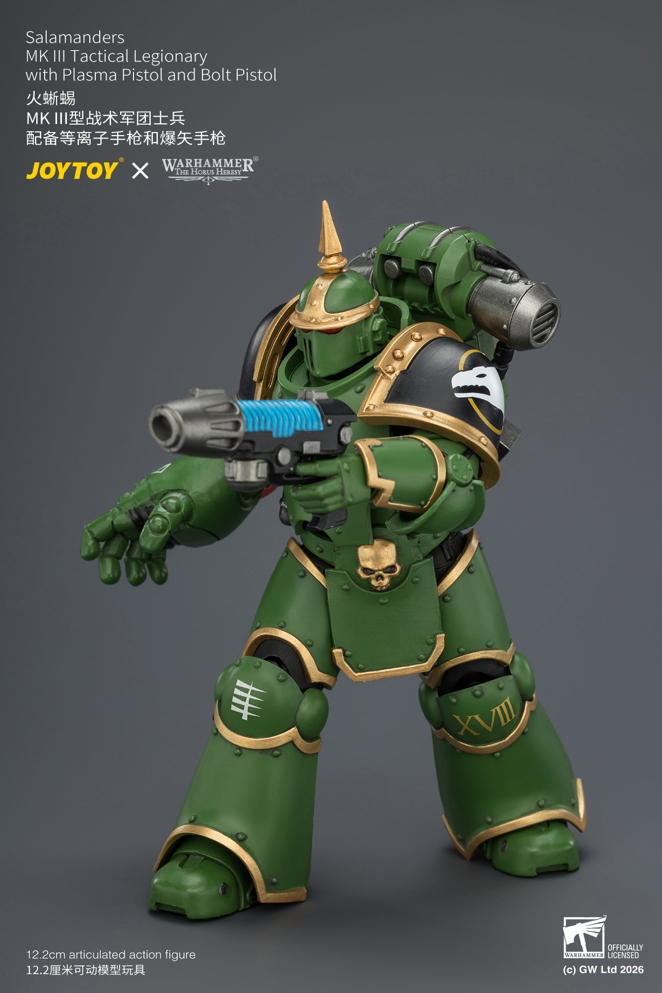 Salamanders MK III Tactical Legionary & MKVI Tactical Legionary - "The Horus Heresy" Warhammer 40k 1/18 Action Figure By JOYTOY