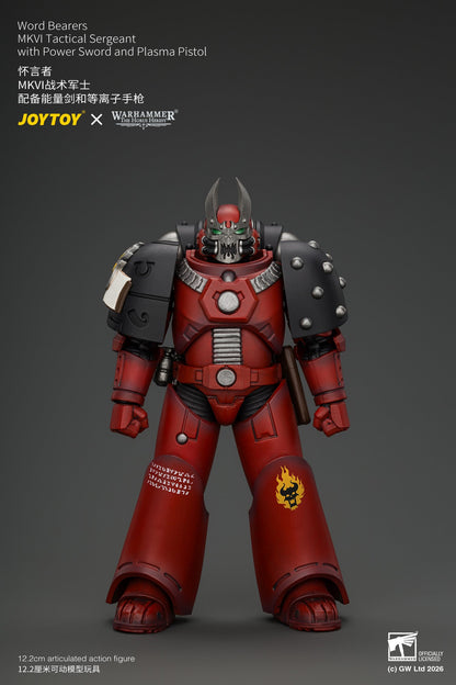 Word Bearers Erebus, the Dark Apostle & MkVI Tactical Sergeant - Warhammer "The Horus Heresy" 1/18 Action Figure By JOYTOY