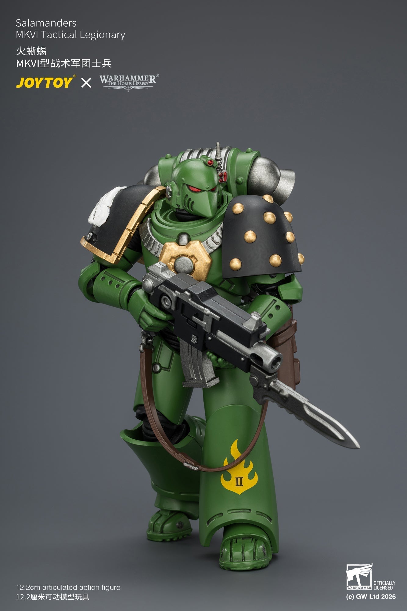 Salamanders MK III Tactical Legionary & MKVI Tactical Legionary - "The Horus Heresy" Warhammer 40k 1/18 Action Figure By JOYTOY