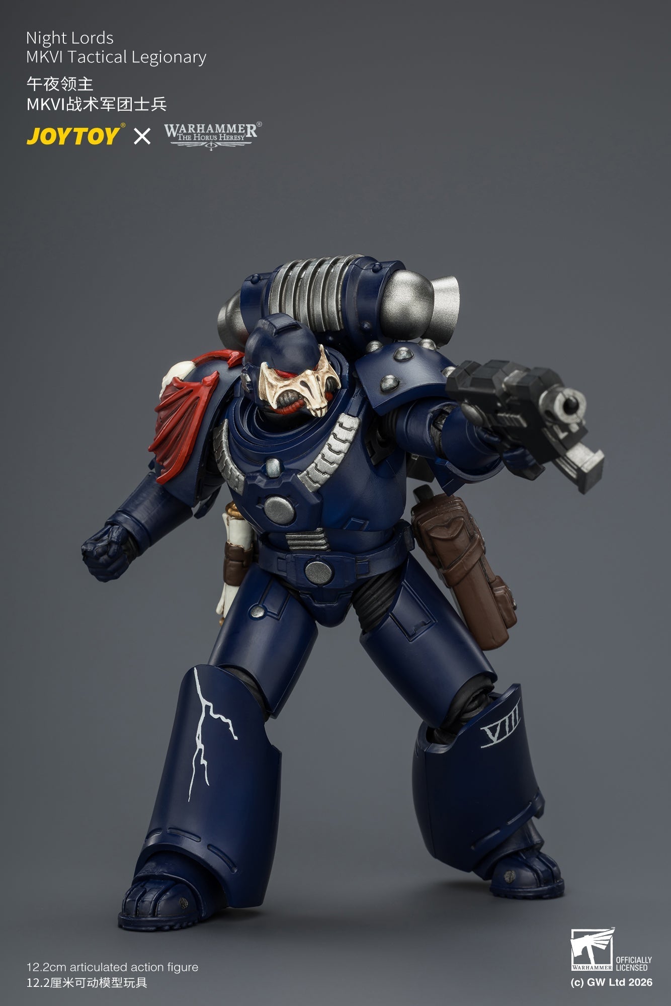 Night Lords MKVI Tactical Legionary & MK III Tactical Legionary - "The Horus Heresy" Primarch-Warhammer 40k 1/18 Action Figure By JOYTOY