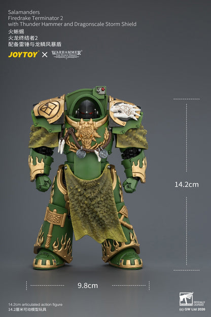 Salamanders Firedrake Terminator 1 & Terminator 2 - "The Horus Heresy" Warhammer 40k 1/18 Action Figure By JOYTOY