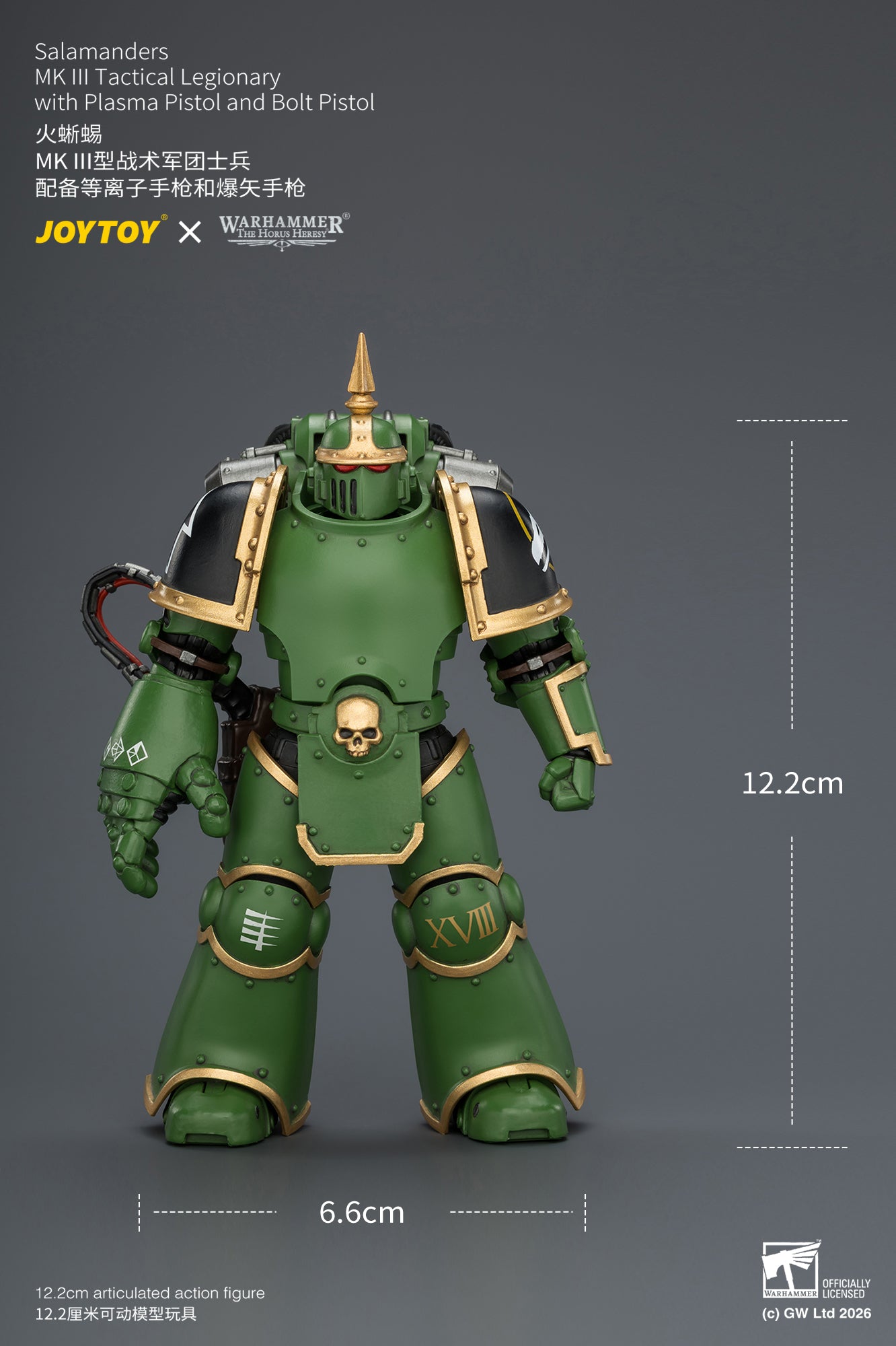 Salamanders MK III Tactical Legionary & MKVI Tactical Legionary - "The Horus Heresy" Warhammer 40k 1/18 Action Figure By JOYTOY