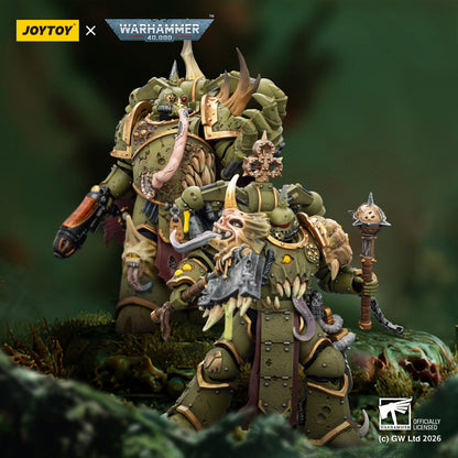Death Guard Plague Marine Champion / Death Guard Plague Marine - "Warhammer 40k" 1/18 Action Figure By JOYTOY