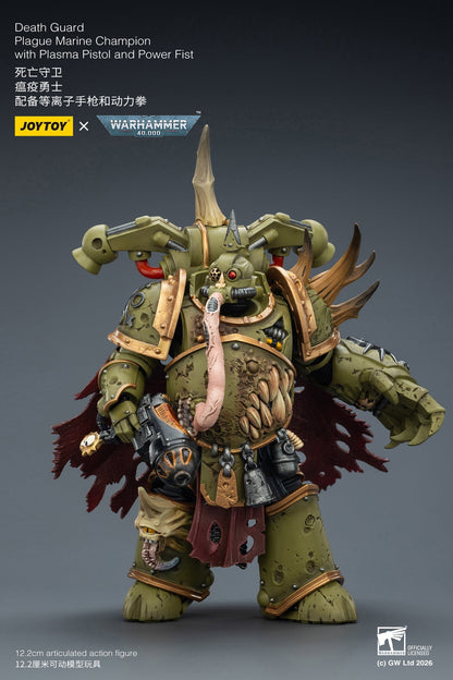 Death Guard Plague Marine Champion / Death Guard Plague Marine - "Warhammer 40k" 1/18 Action Figure By JOYTOY