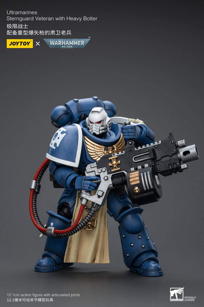 Ultramarines Sternguard Veteran with Heavy Bolter - Warhammer 40K Action Figure By JOYTOY