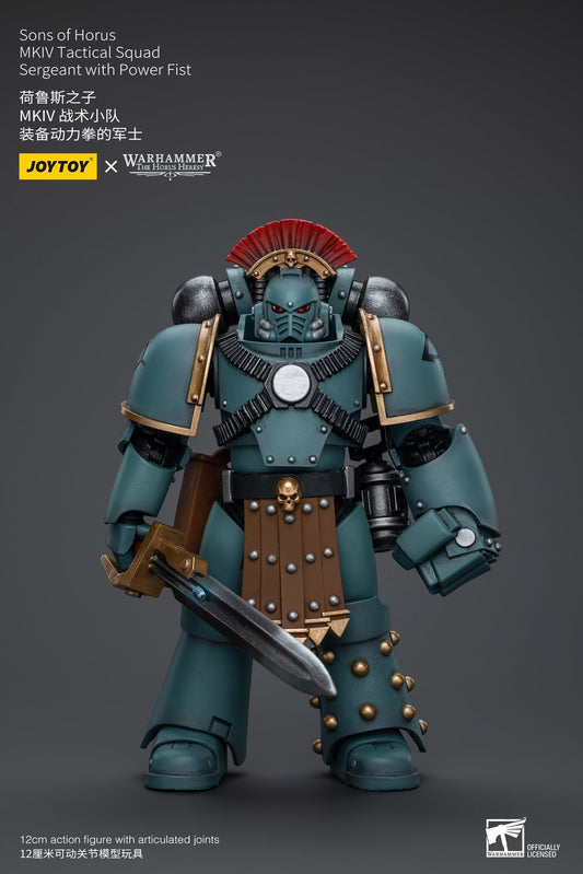 Sons of Horus MKIV Tactical Squad Sergeant with Power Fist - Warhammer "The Horus Heresy"Action Figure By JOYTOY
