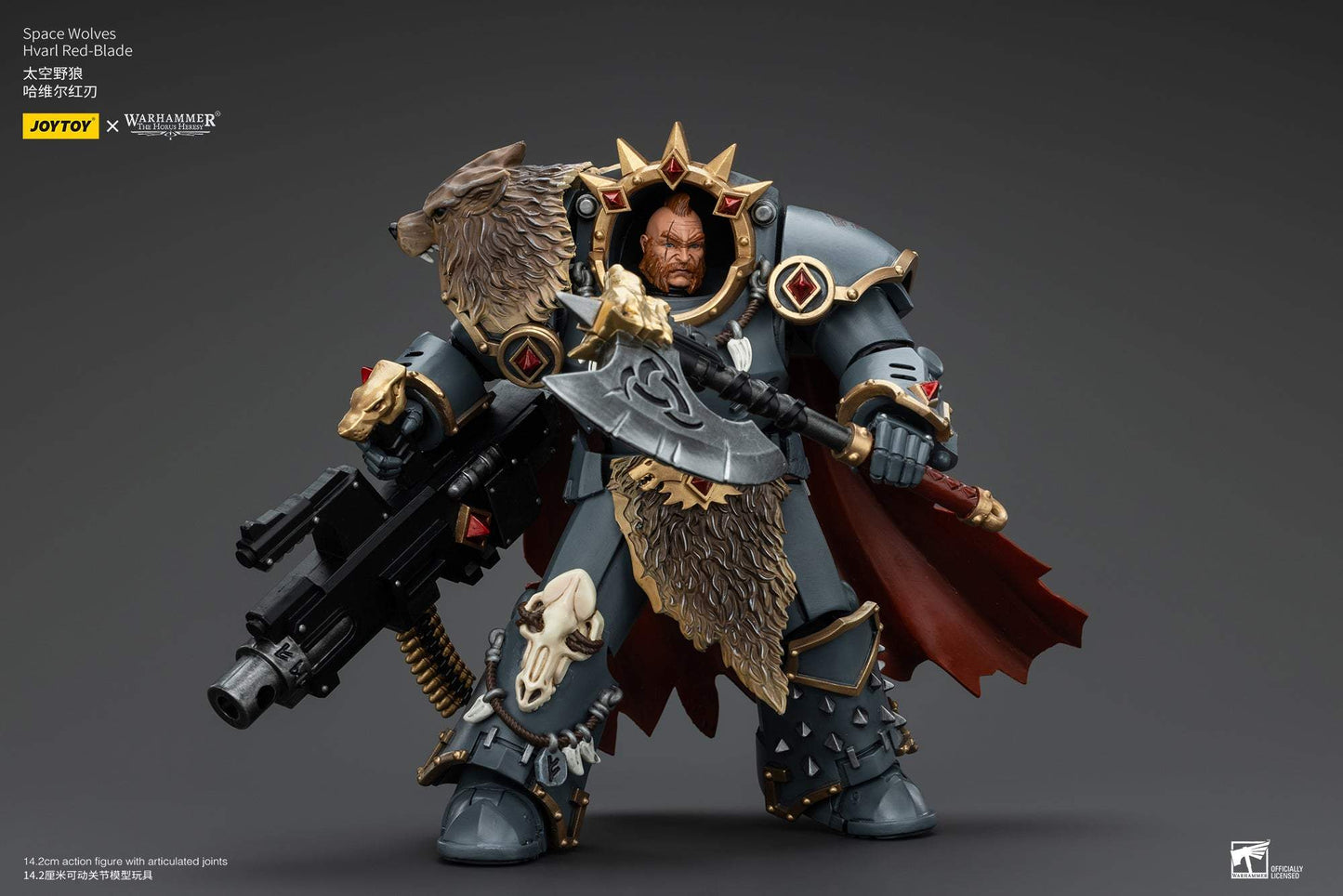 Space Wolves Hvarl Red-Blade Warhammer "The Horus Heresy" Action Figure By JOYTOY