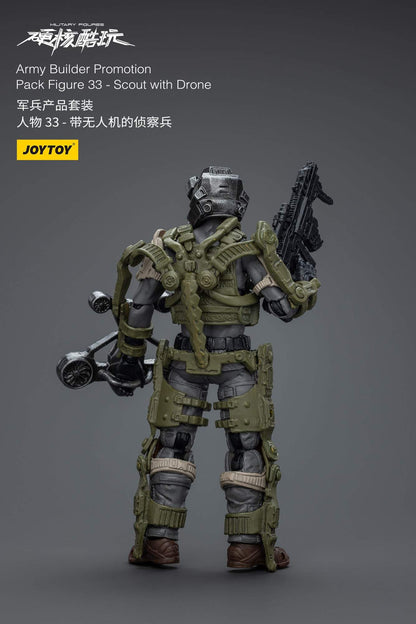 Army Builder Promotion Pack Figure 33 - Scout with Drone - Soldiers Action Figure By JOYTOY
