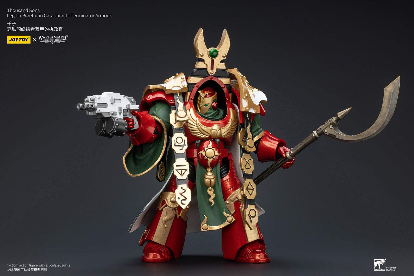 Thousand Sons Legion Praetor in Cataphractii Terminator Armour - Warhammer "The Horus Heresy"Action Figure By JOYTOY