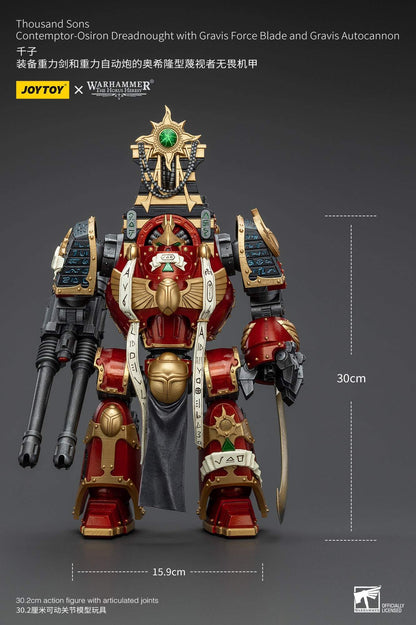 Thousand Sons Contemptor-Osiron Dreadnought With Gravis Force Blade And Gravis Autocannon - Warhammer "The Horus Heresy" Action Figure By JOYTOY