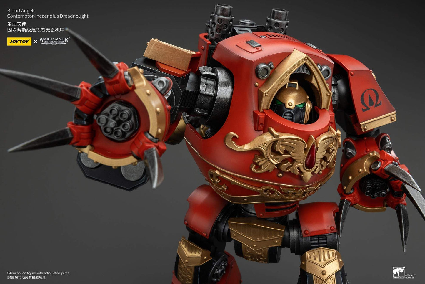 Blood Angels Contemptor - Incaendius Dreadnought - Warhammer "The Horus Heresy" Action Figure By JOYTOY