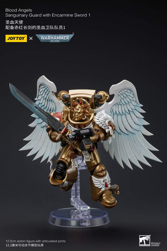 Blood Angels Sanguinary Guard with Encarmine Sword 1 - Warhammer 40K Action Figure By JOYTOY