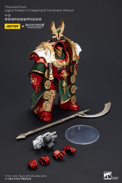 Thousand Sons Legion Praetor in Cataphractii Terminator Armour - Warhammer "The Horus Heresy"Action Figure By JOYTOY