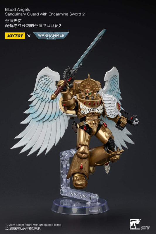 Blood Angels Sanguinary Guard with Encarmine Sword 2 - Warhammer 40K Action Figure By JOYTOY