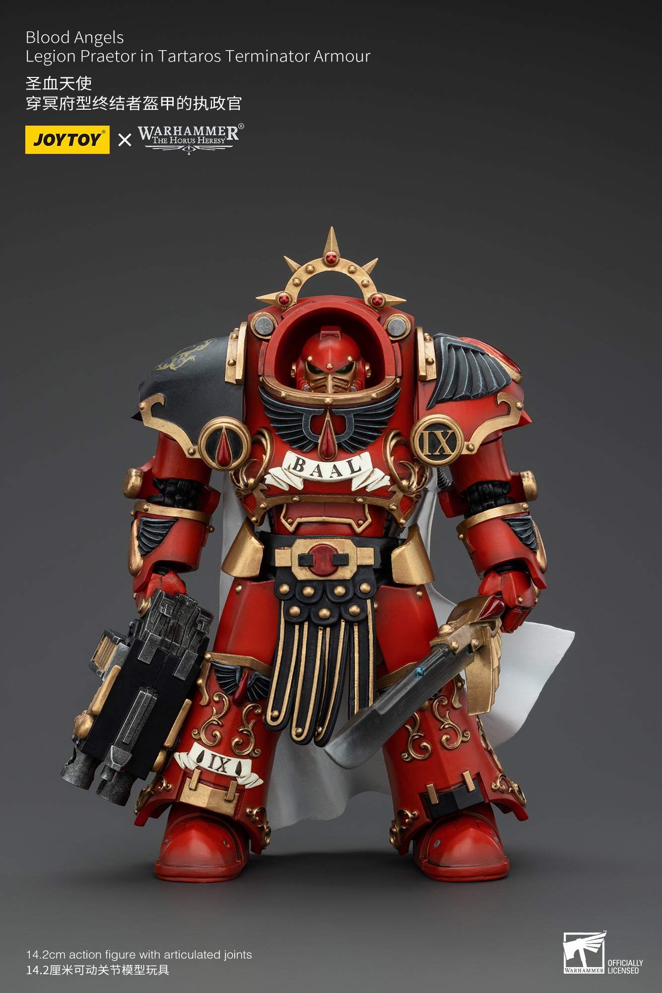 Blood Angels Legion Praetor in Tartaros Terminator Armour - Warhammer "The Horus Heresy" Action Figure By JOYTOY