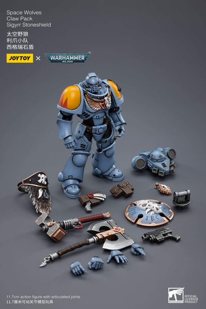 Space Wolves Claw Pack Sigyrr Stoneshield - WARHAMMER 40K Action Figure by JOYTOY